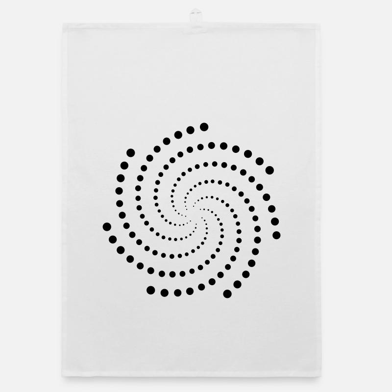 Points Swirl Organic dish towel