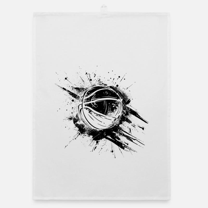 Graffiti de ballon de basket-ball Torchon bio