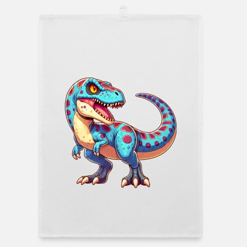 Dinosaur Organic dish towel