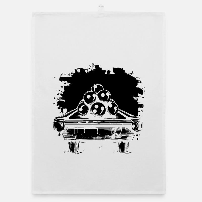Billiards Comic Look Organic dish towel