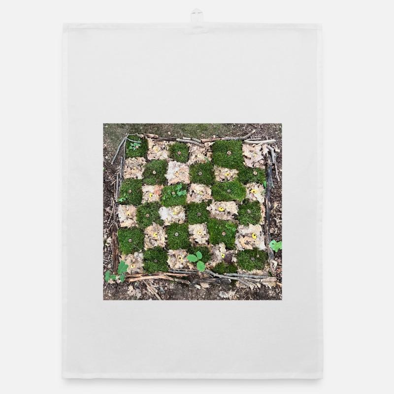 Forest Plants Pattern Design Organic dish towel