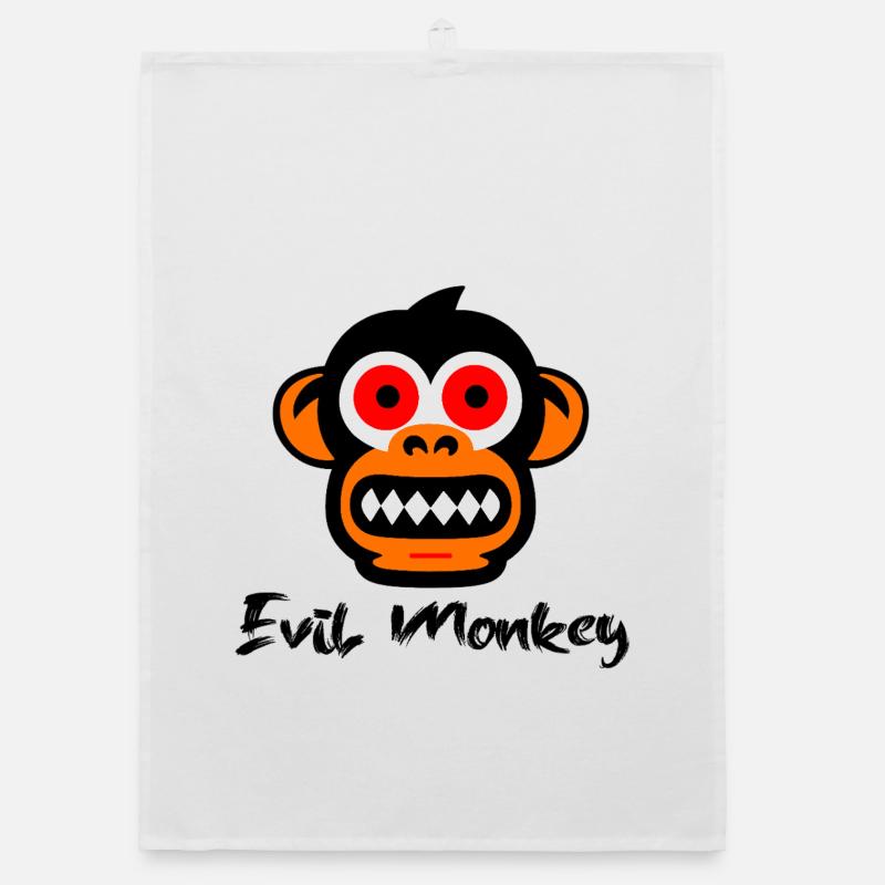 Evil monkey Organic dish towel