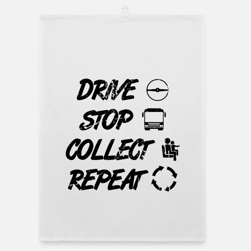 Bus Driver Schedule Organic dish towel