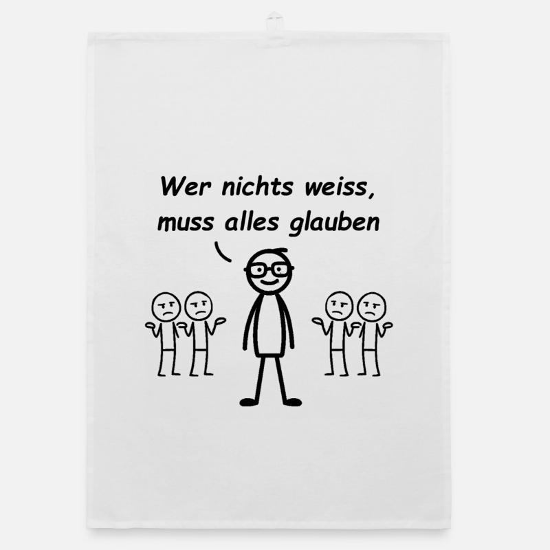 If you don't know anything, you have to believe everything Organic dish towel