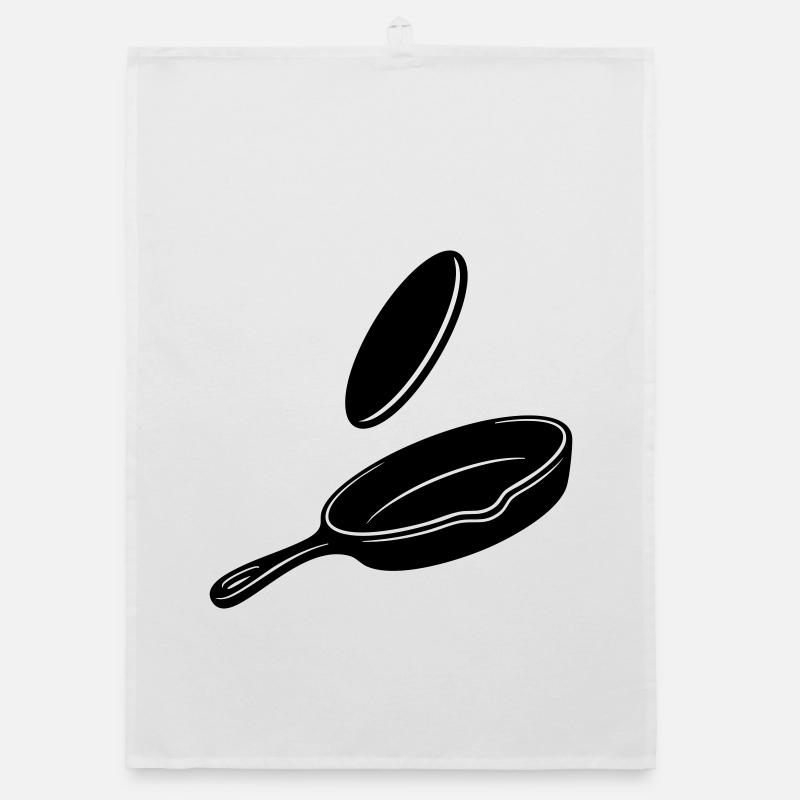 Silhouette de la poêle à bascule Pancake Torchon bio