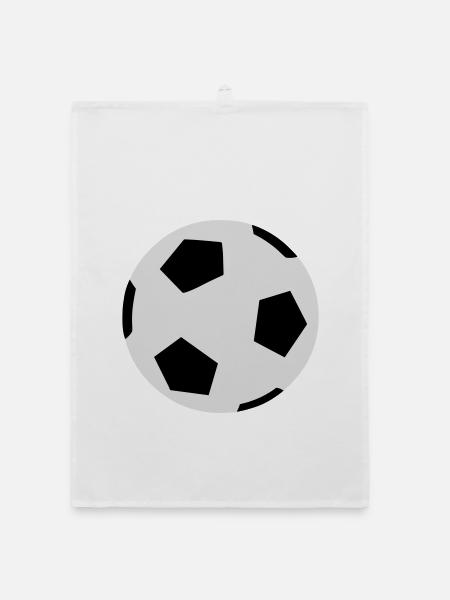 Fussballspiel - Organic Geschirrtuch - Weiß