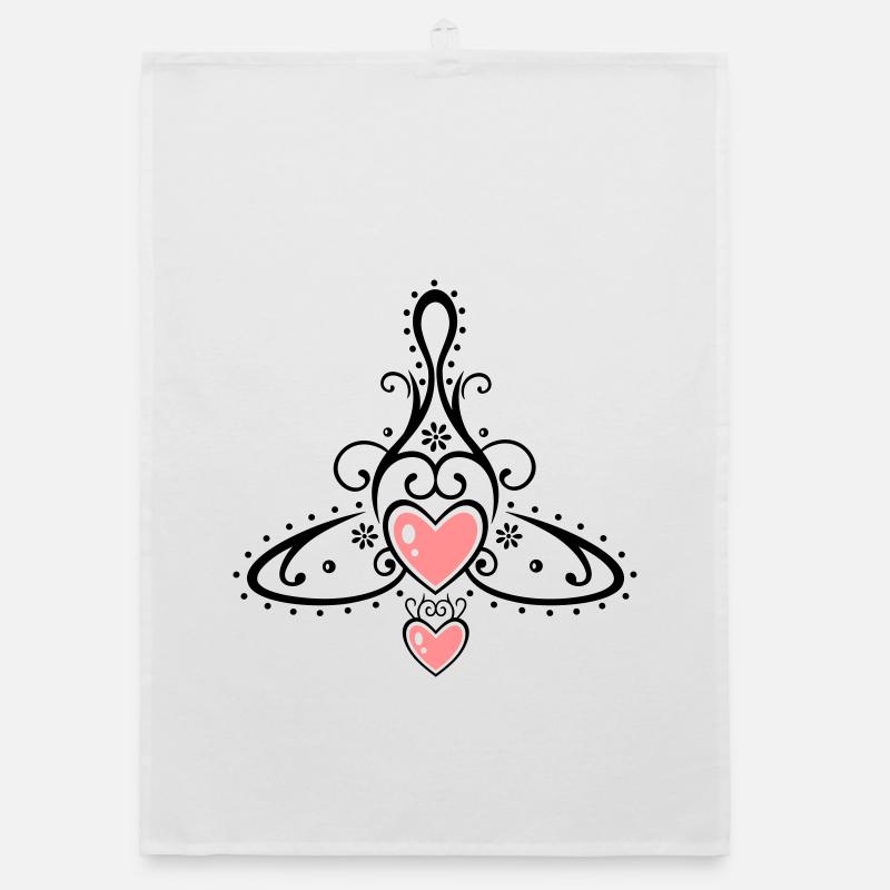 Keltisches Symbol, Mutter mit zwei Kindern. Organic Geschirrtuch