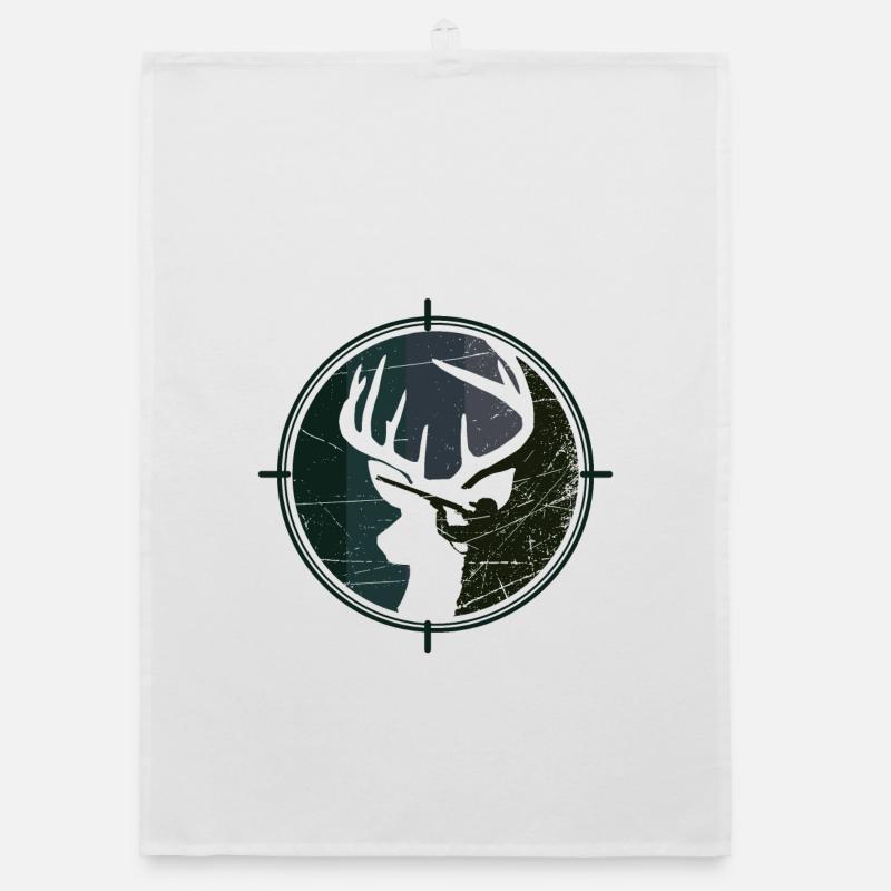 Jäger - Jagd - Hirsch Organic Geschirrtuch