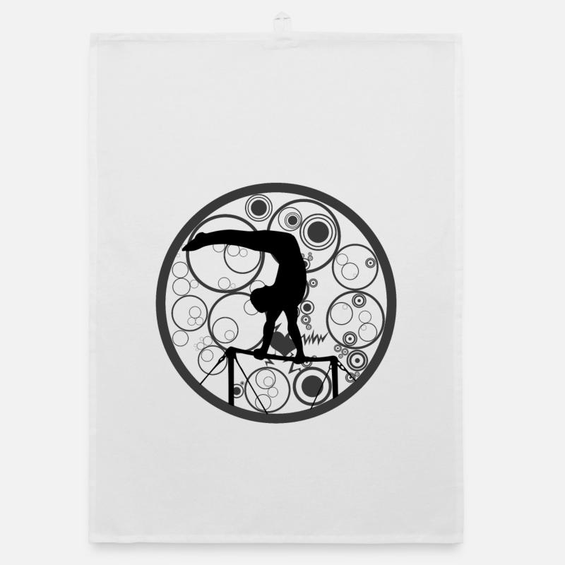 Turner | Gymnastics on high bar parallel bars Organic dish towel