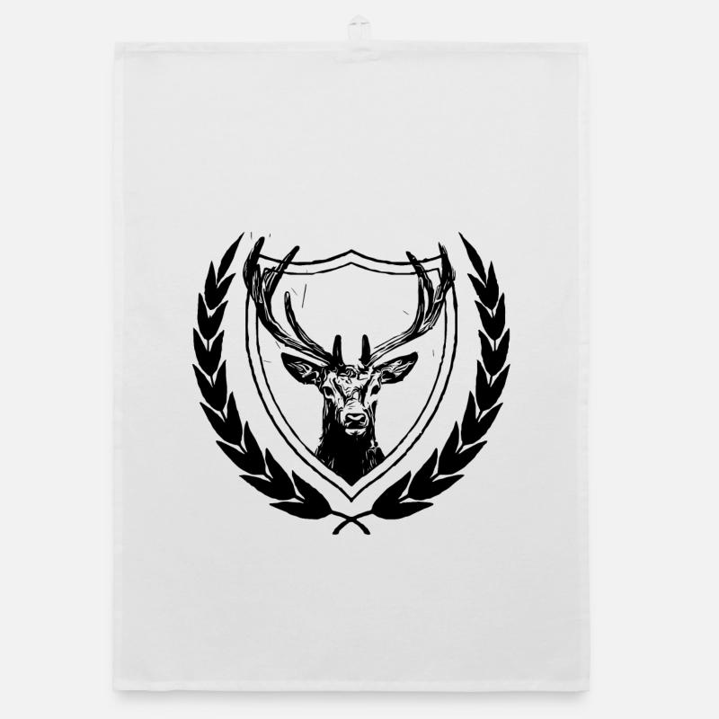 Deer Organic dish towel