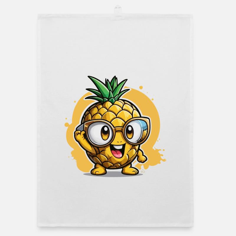 Small pineapple Organic dish towel