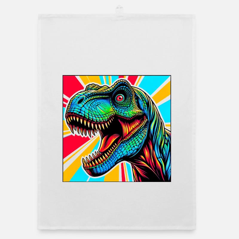 dinosaur Organic dish towel
