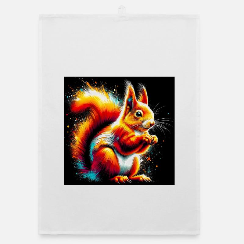 squirrel Organic dish towel