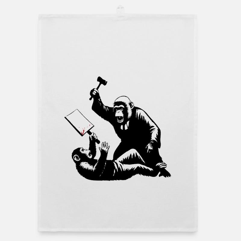 Monkey judge hits protesters Organic dish towel