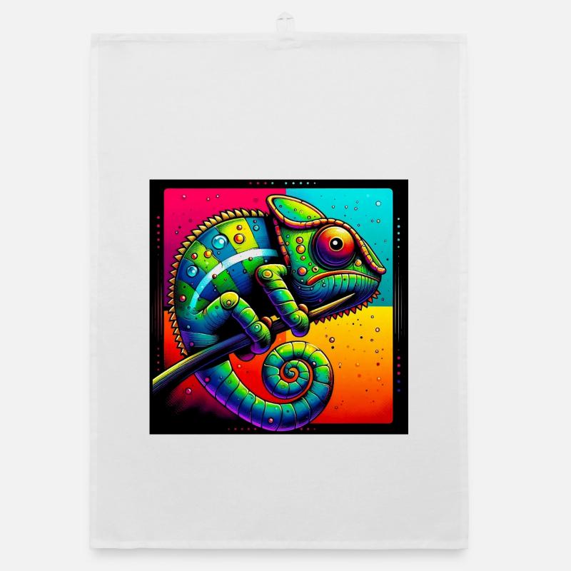 caméléon Torchon bio