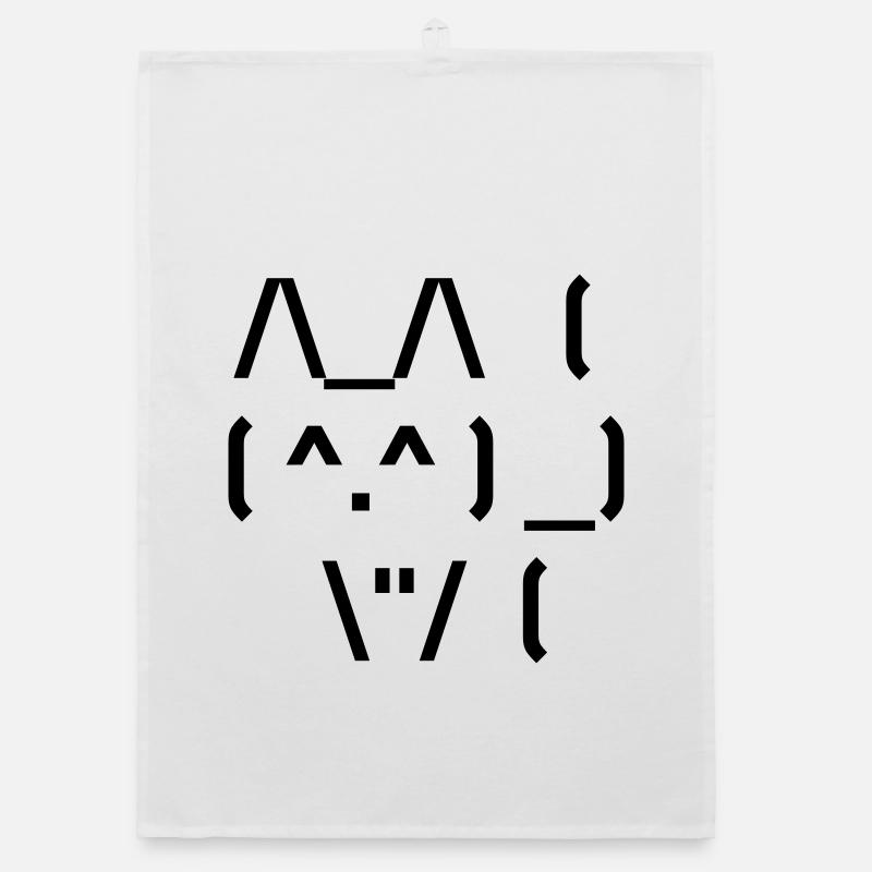 Chat mignon ASCII Torchon bio