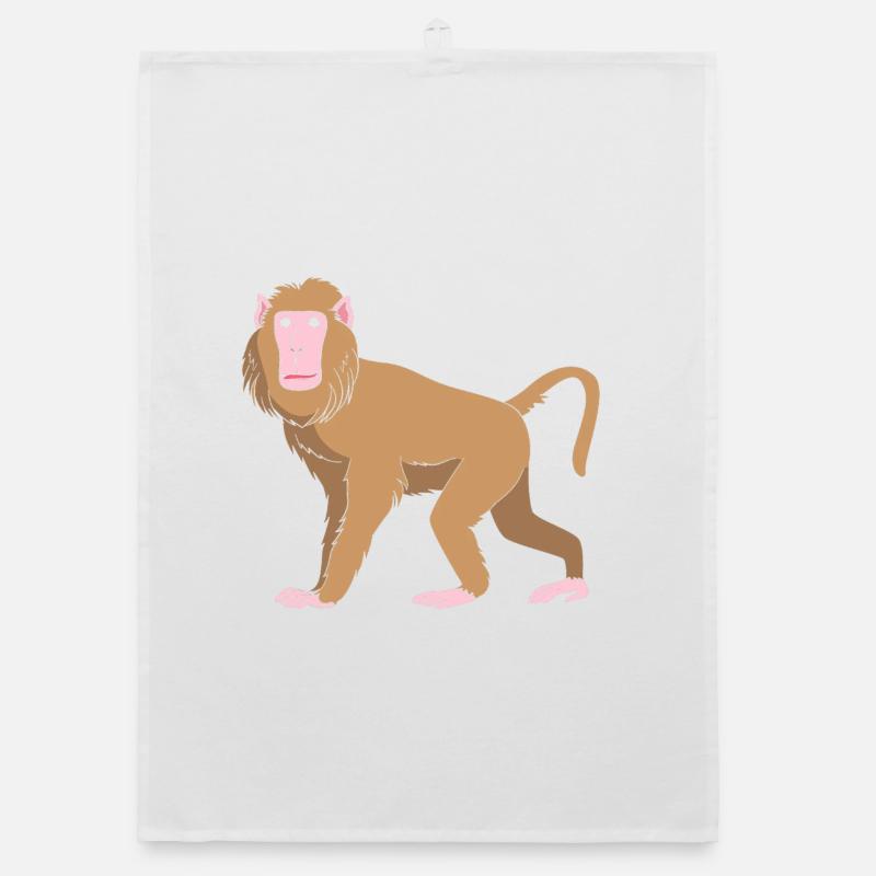 Baboon Baboon Primate Monkey Monkey Organic dish towel