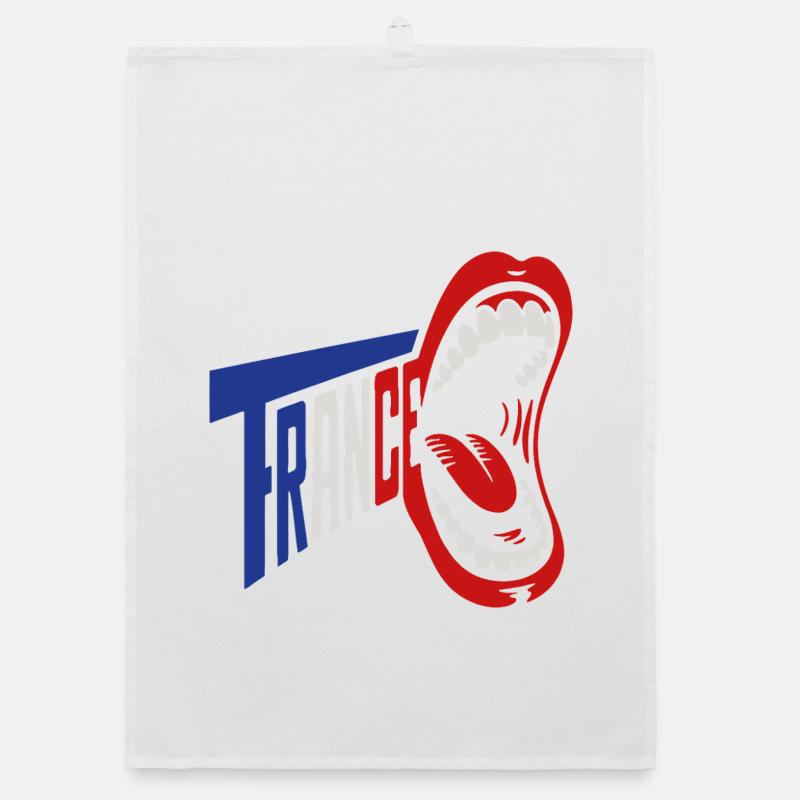 Typographie rétro de Trance Scream Torchon bio