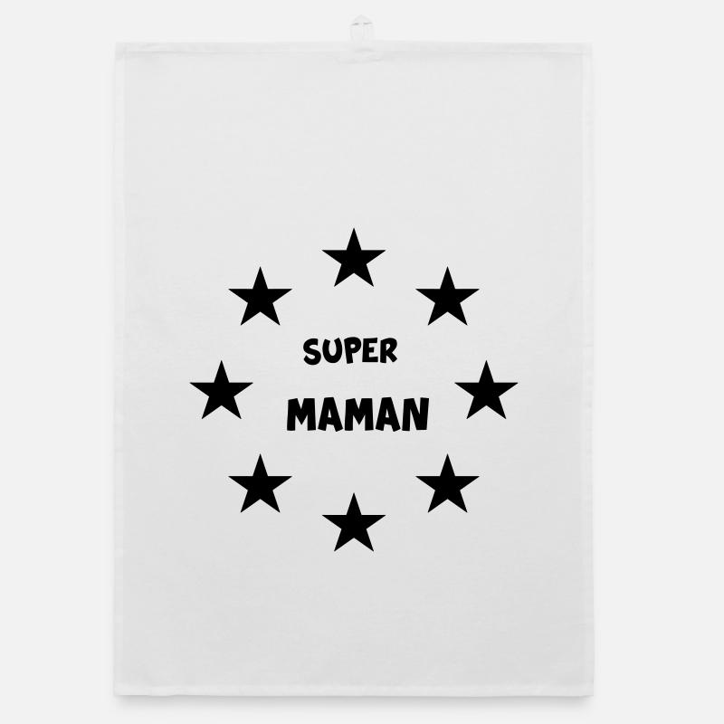 SUPER MAMAN Torchon bio