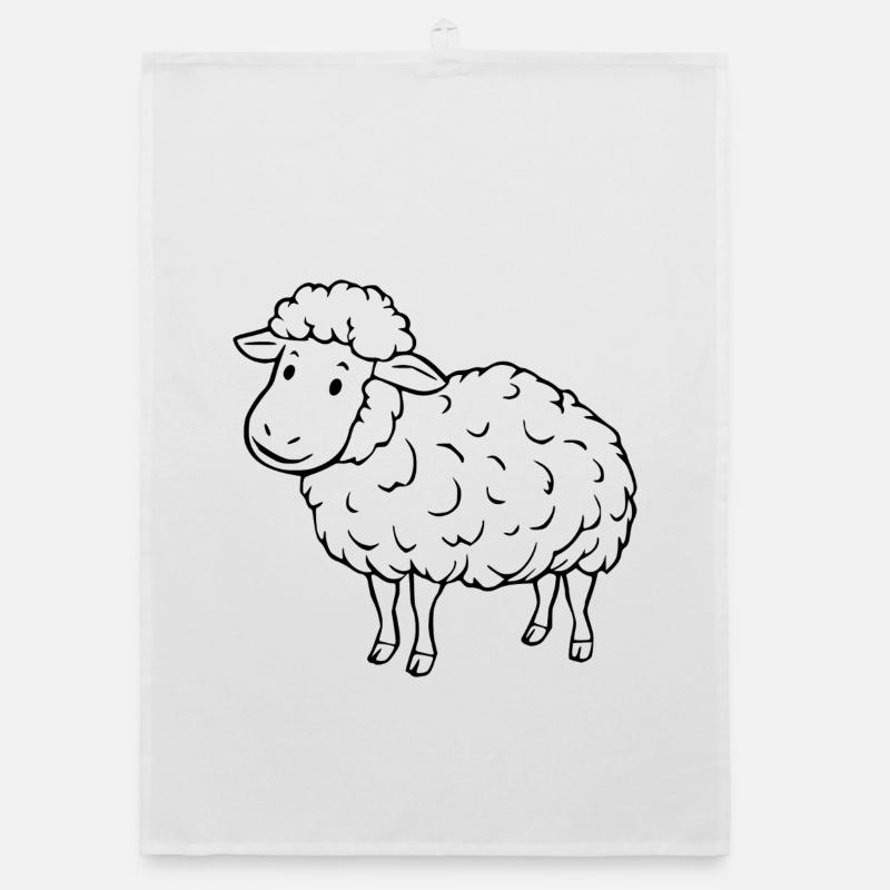 Sheep Sheep Lamb Organic dish towel