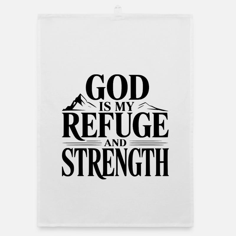 Dieu est mon refuge et ma force Torchon bio