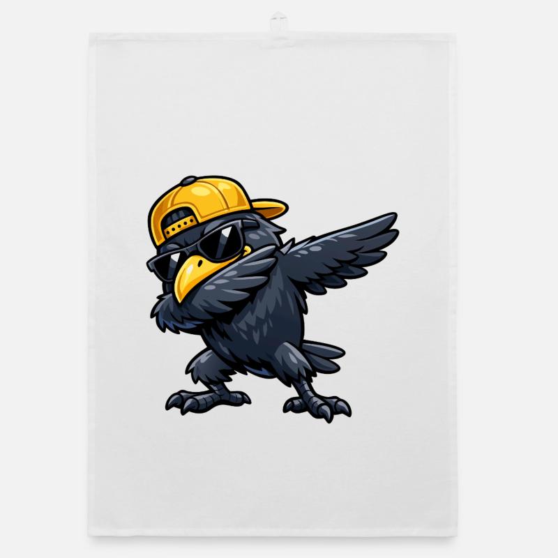 Dabbing Raven Organic dish towel
