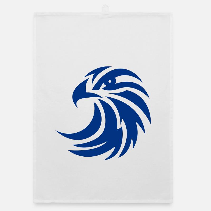 Conception du cercle du phénix bleu Torchon bio