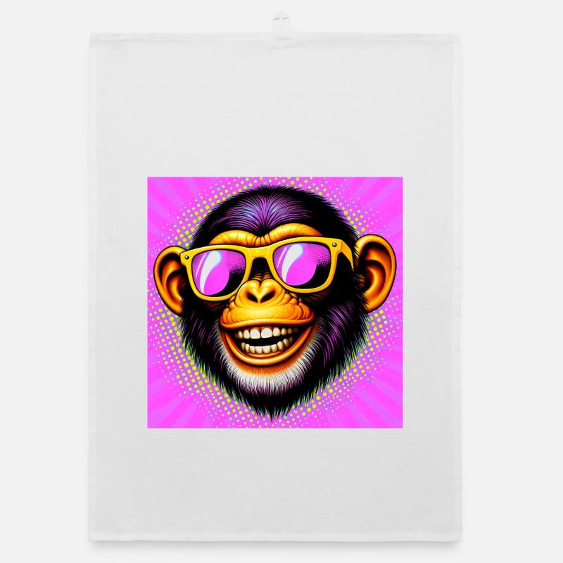 Schimpansen-Affe Organic Geschirrtuch