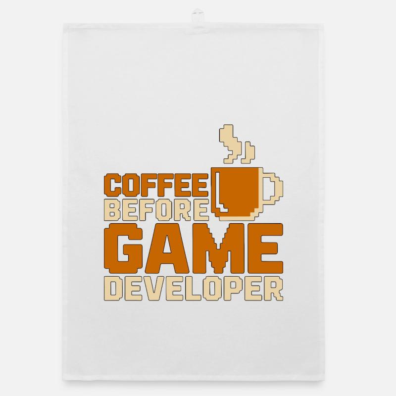 Game Developer Coffee Game Programmer Coffee Lover Organic dish towel