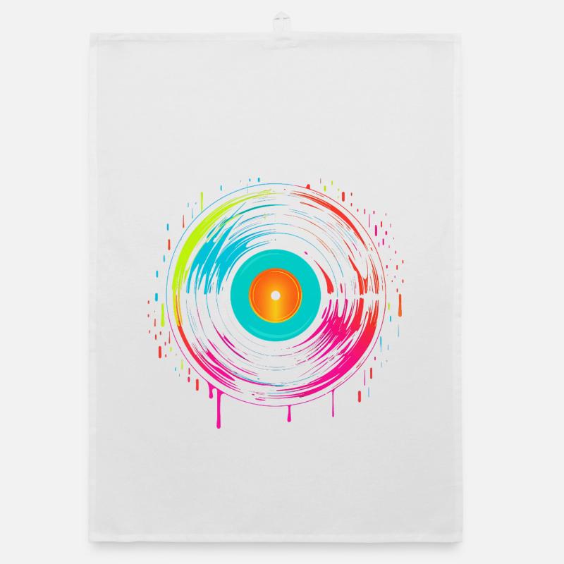 90s Vinyl Record Steamwave Organic dish towel