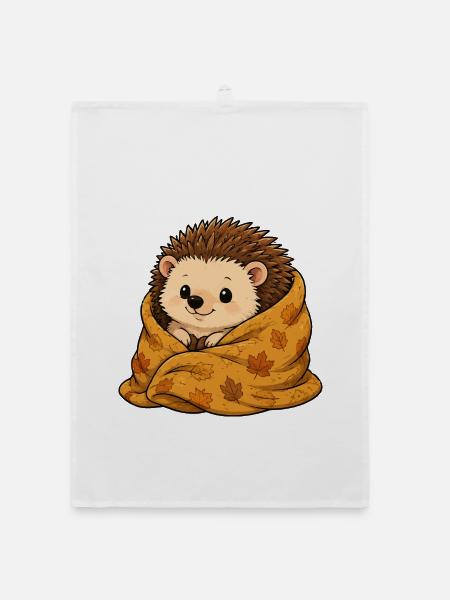 igel-decke - Organic Geschirrtuch - Weiß - Vorne