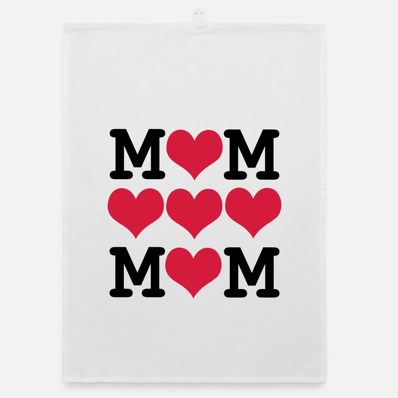 Ich liebe mom - muttertag Organic Geschirrtuch