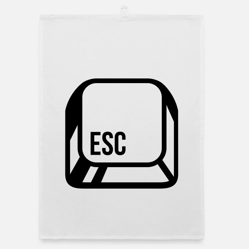 Computer button Organic dish towel