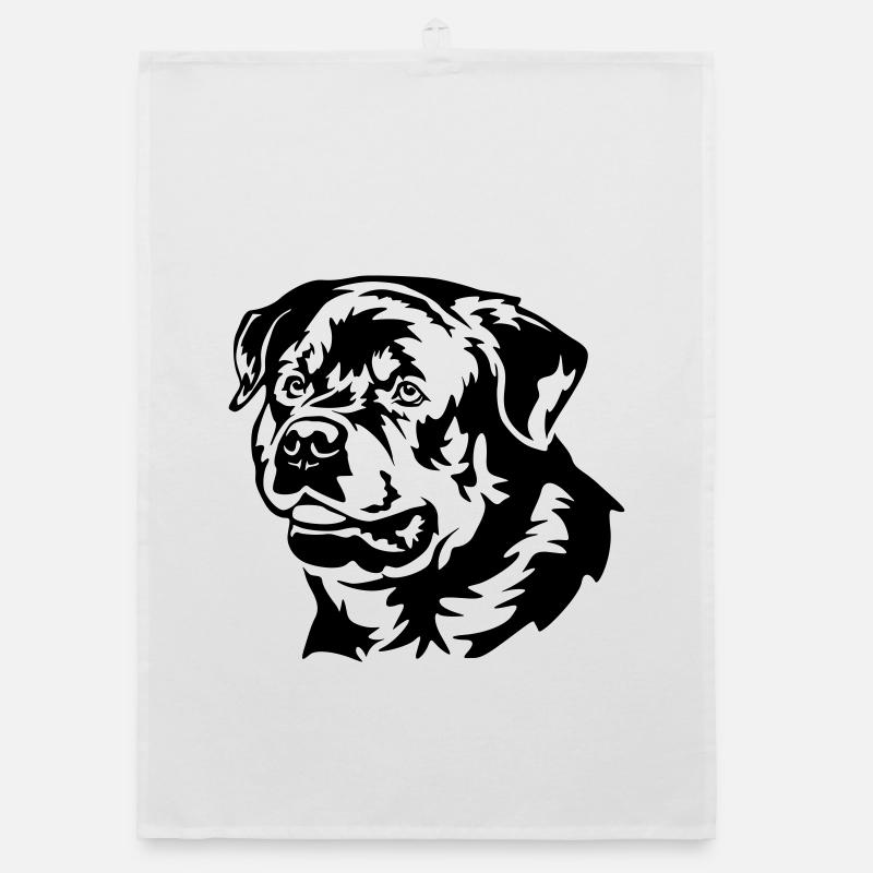 Tête de Rottweiler Torchon bio