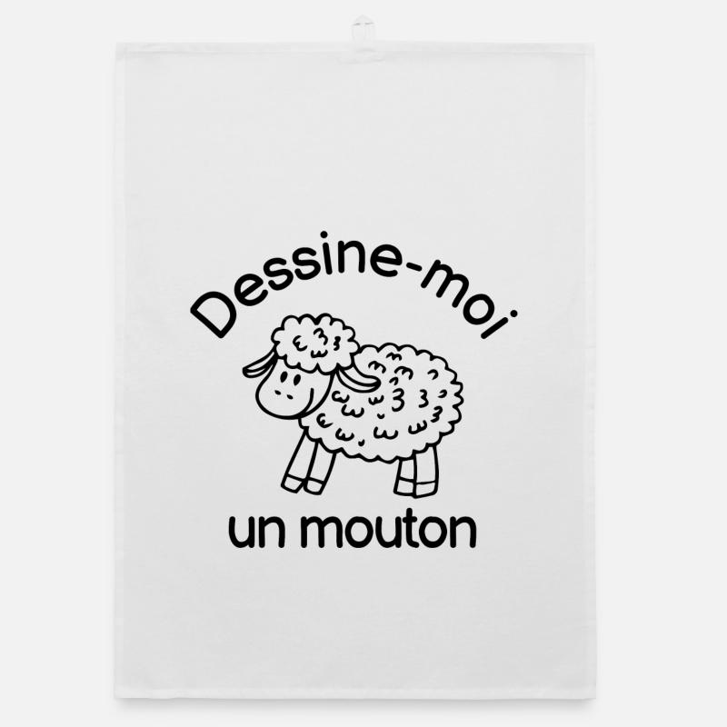 sheep, Organic dish towel
