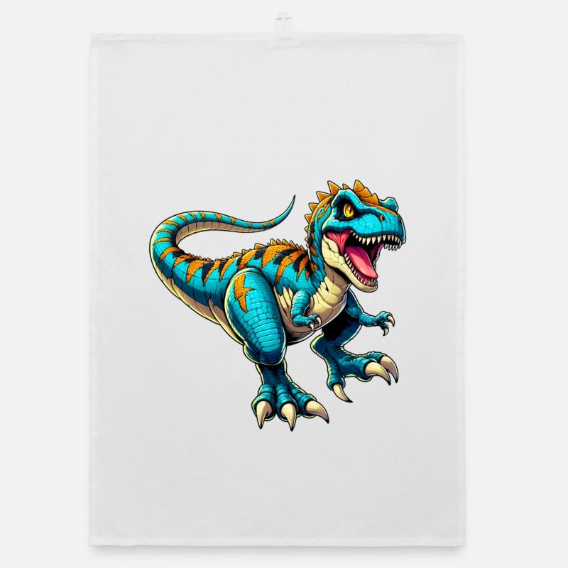 Dinosaur Organic dish towel