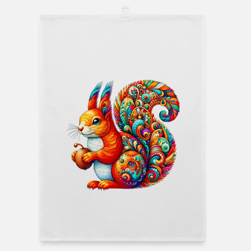 Squirrel Organic dish towel