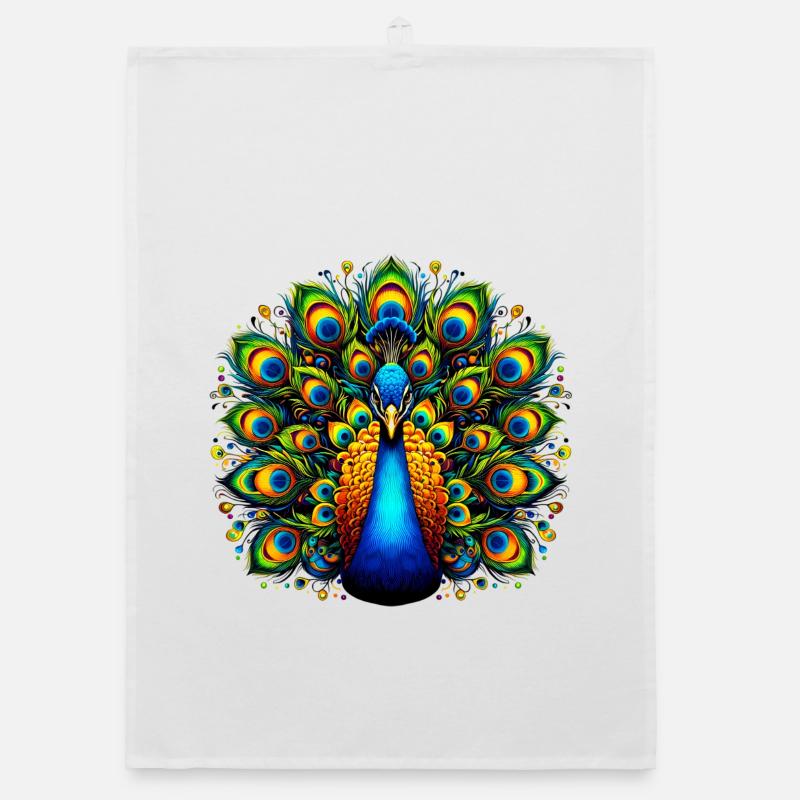 Peacock Organic dish towel
