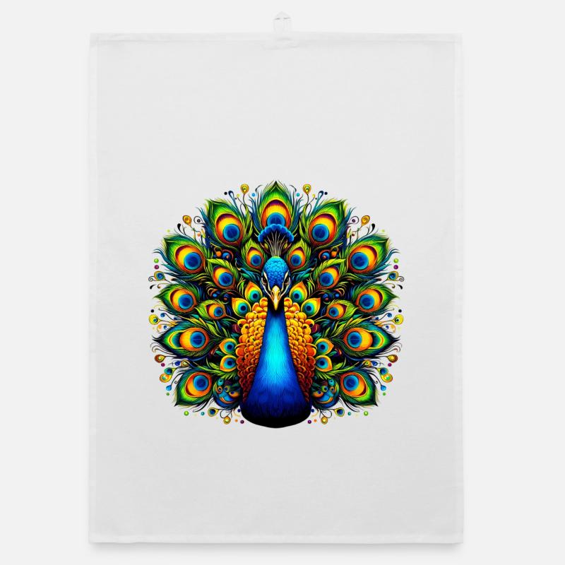 Peacock Organic dish towel