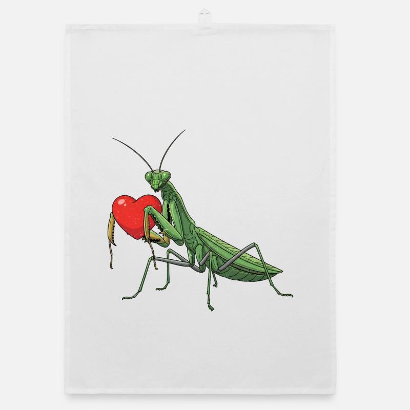 Praying Mantis Organic dish towel