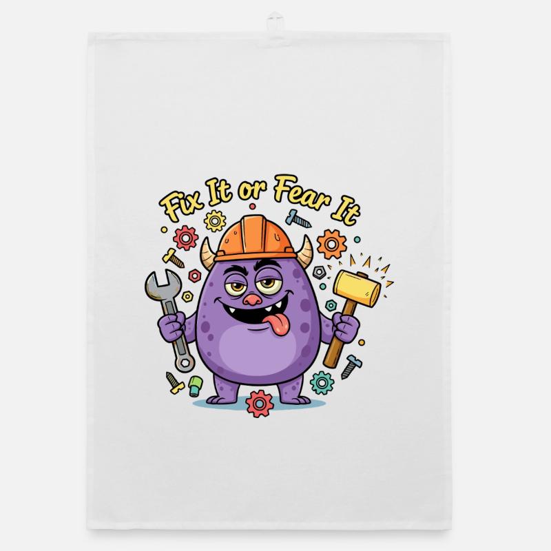 Fix It oder Fear It Bau Monster Organic Geschirrtuch