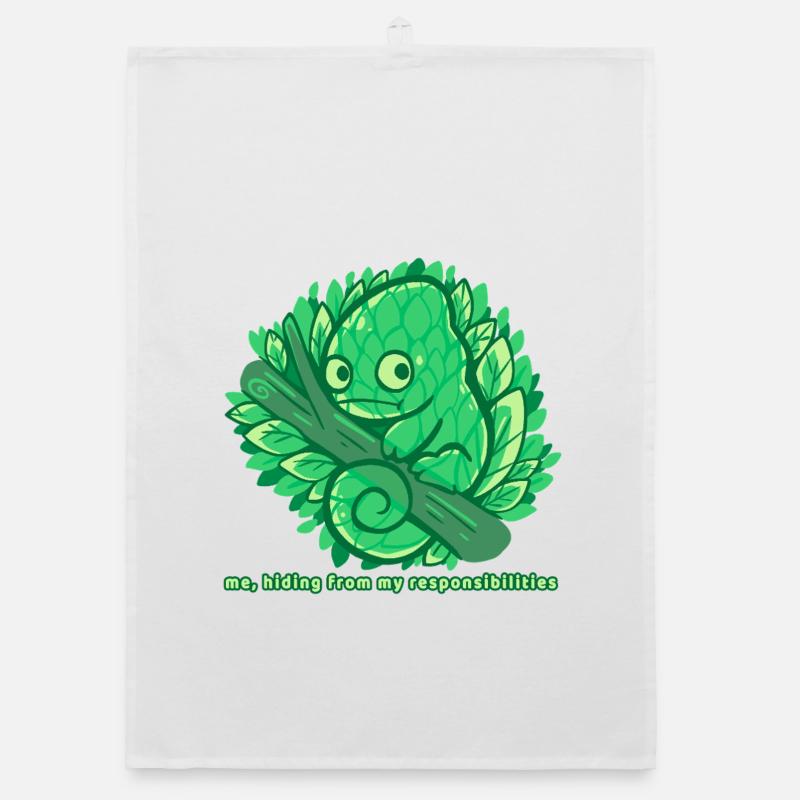 Hiding from my responsibilities Organic dish towel