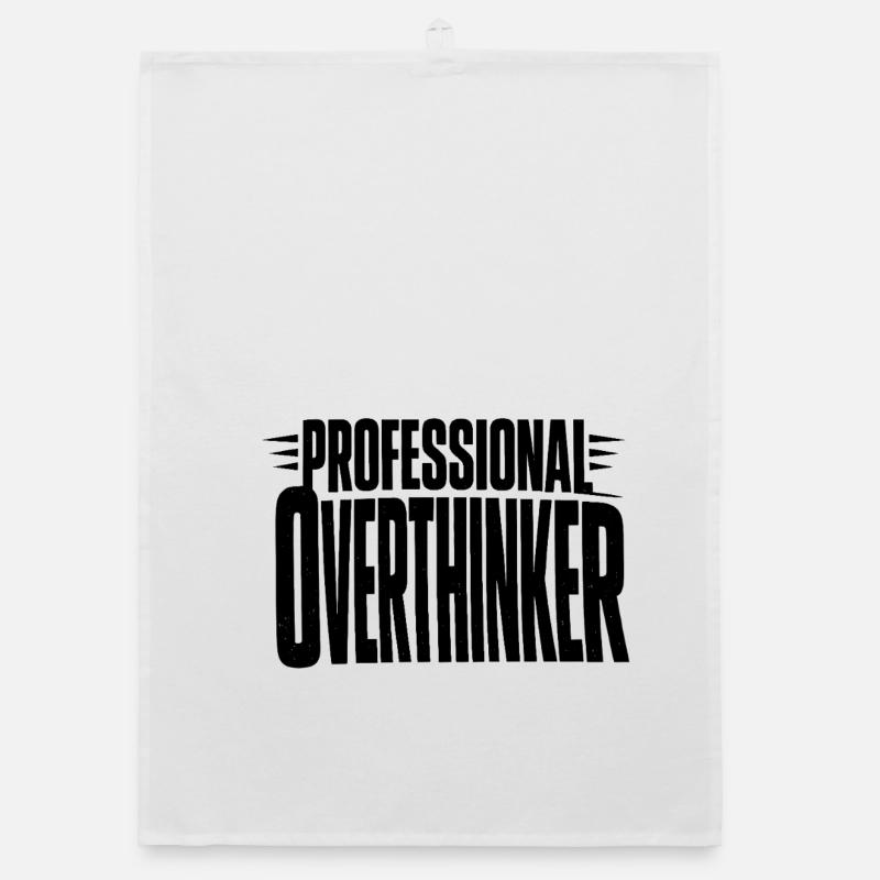 professional Overthinker Bold Organic dish towel