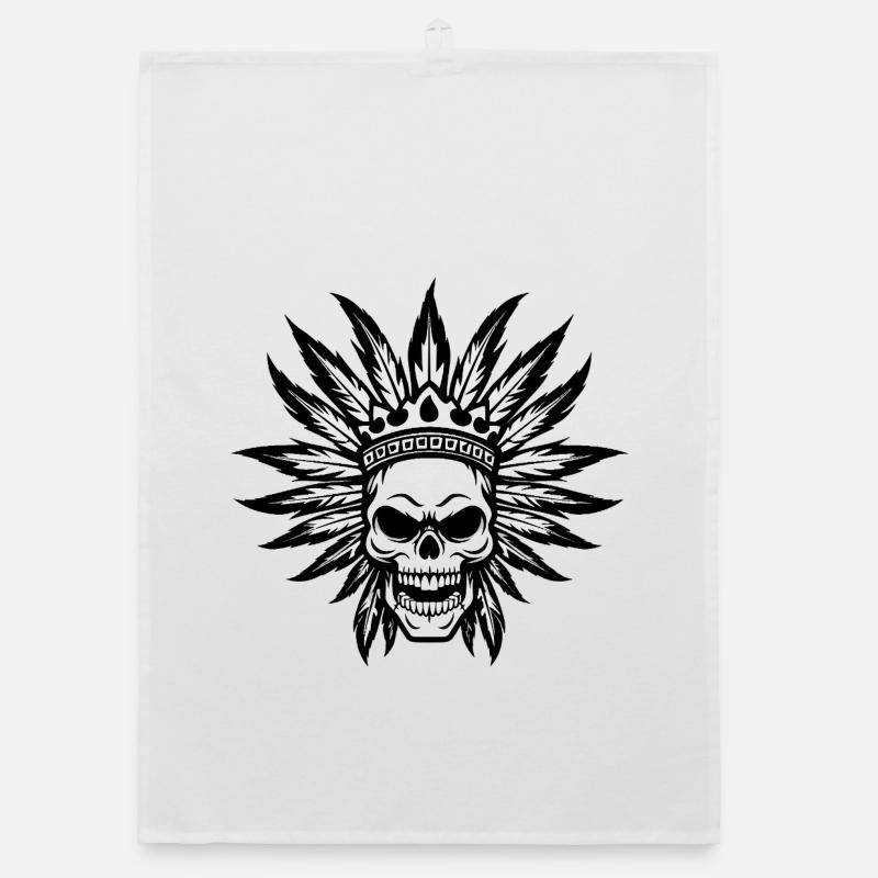 Häuptling Apache TotenIndianer Organic Geschirrtuch