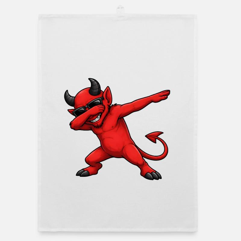 Dabbing Teufel Organic Geschirrtuch