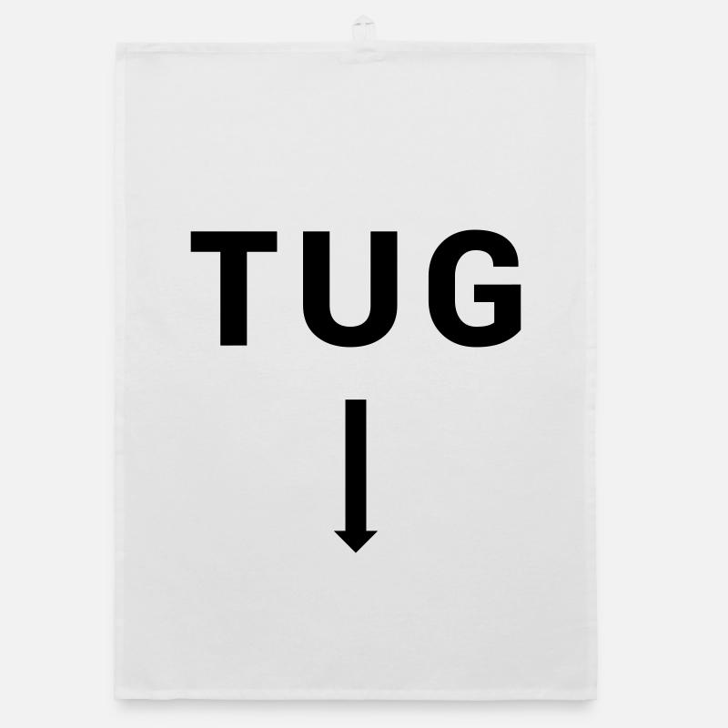 TUG Tugboat - Seafaring Sailing Ship Captain Organic dish towel