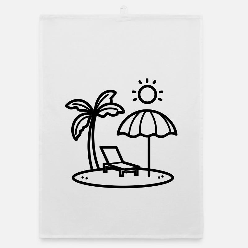 beach Organic dish towel