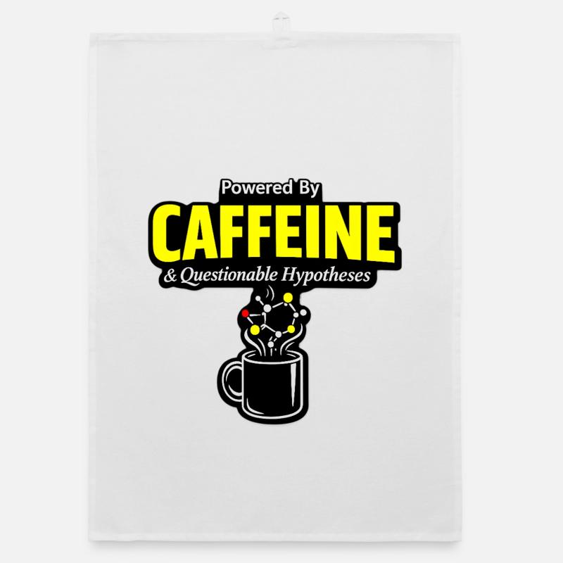 Coffee Chemistry: Caffeine Molecule Mug Organic dish towel
