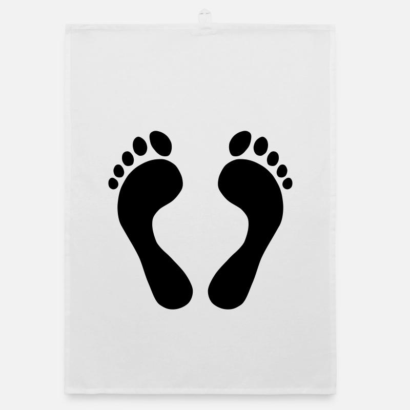 Feet Organic dish towel