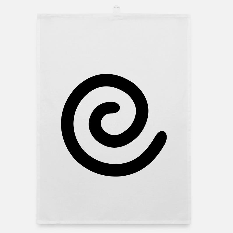 Spiral Symbol Sign Vortex Gift Organic dish towel